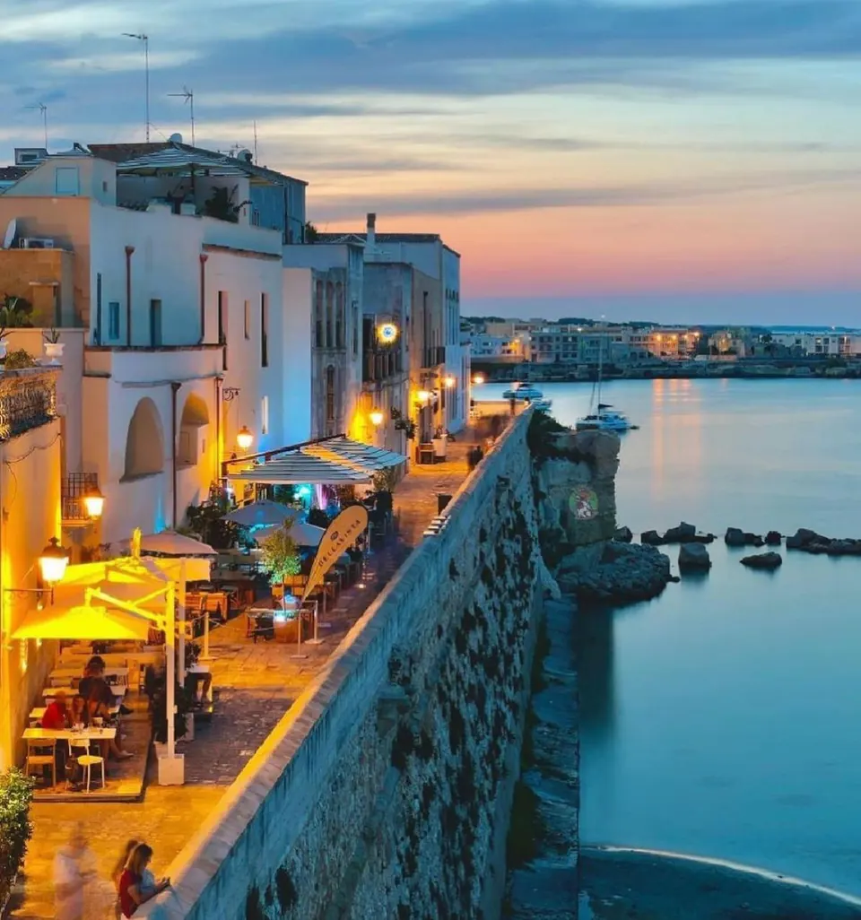 Otranto's old town in the evening